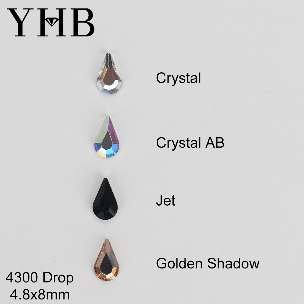 Platinum 8280 - YHB Glitter Kristalglas Strass Platte Achterkant